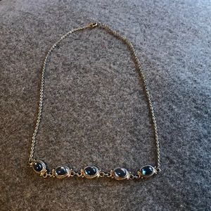 Blue stone necklace
